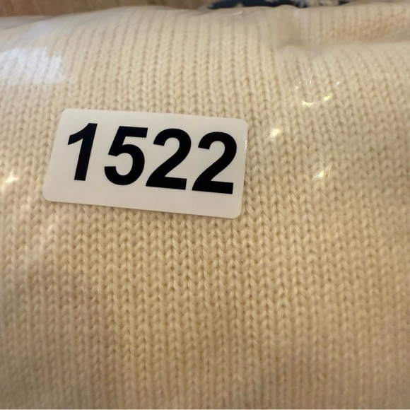 Vintage Maine Bay Cable Knit Wool Sweater Men’s XL Cream Preppy Academia FLAW - Picture 7 of 7